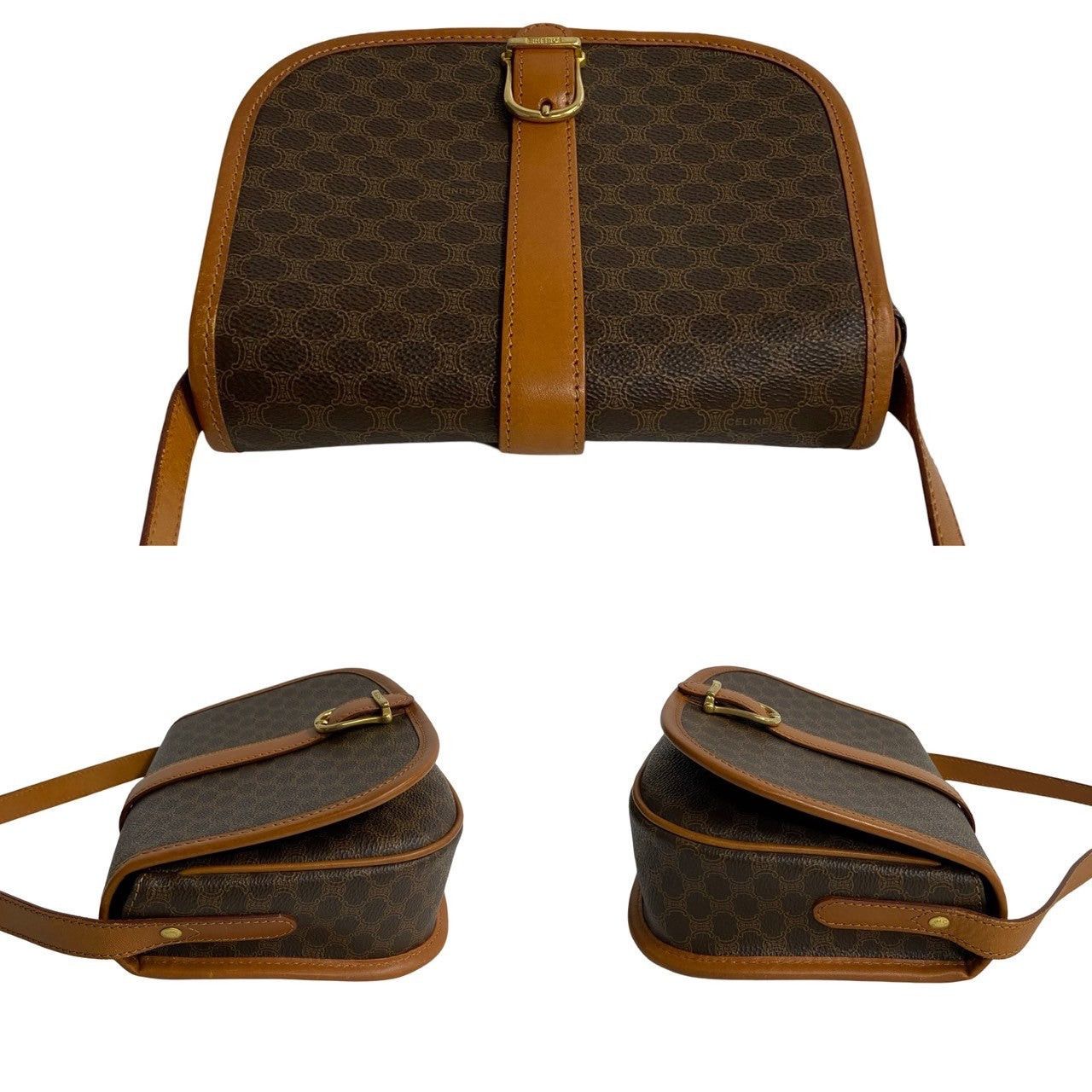 Celine Celine Shoulder Bag Brown Leather Size ONE SIZE - 5 Thumbnail
