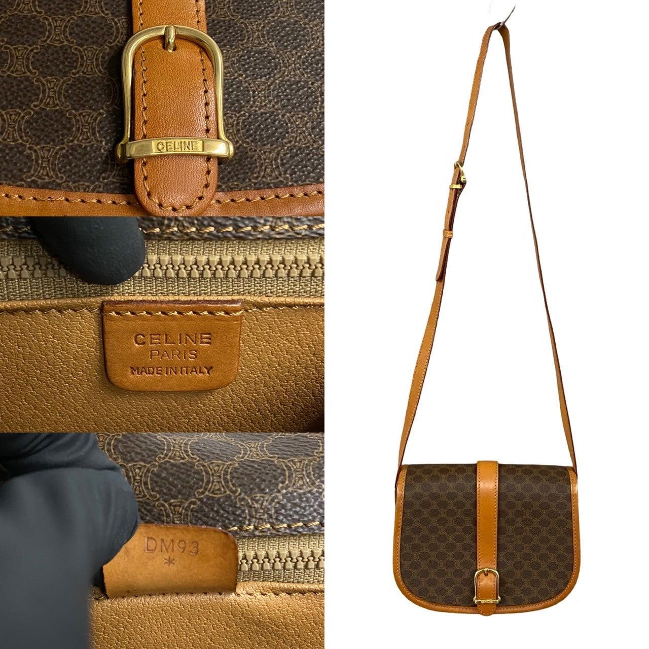 Celine Celine Shoulder Bag Brown Leather Size ONE SIZE - 3 Thumbnail