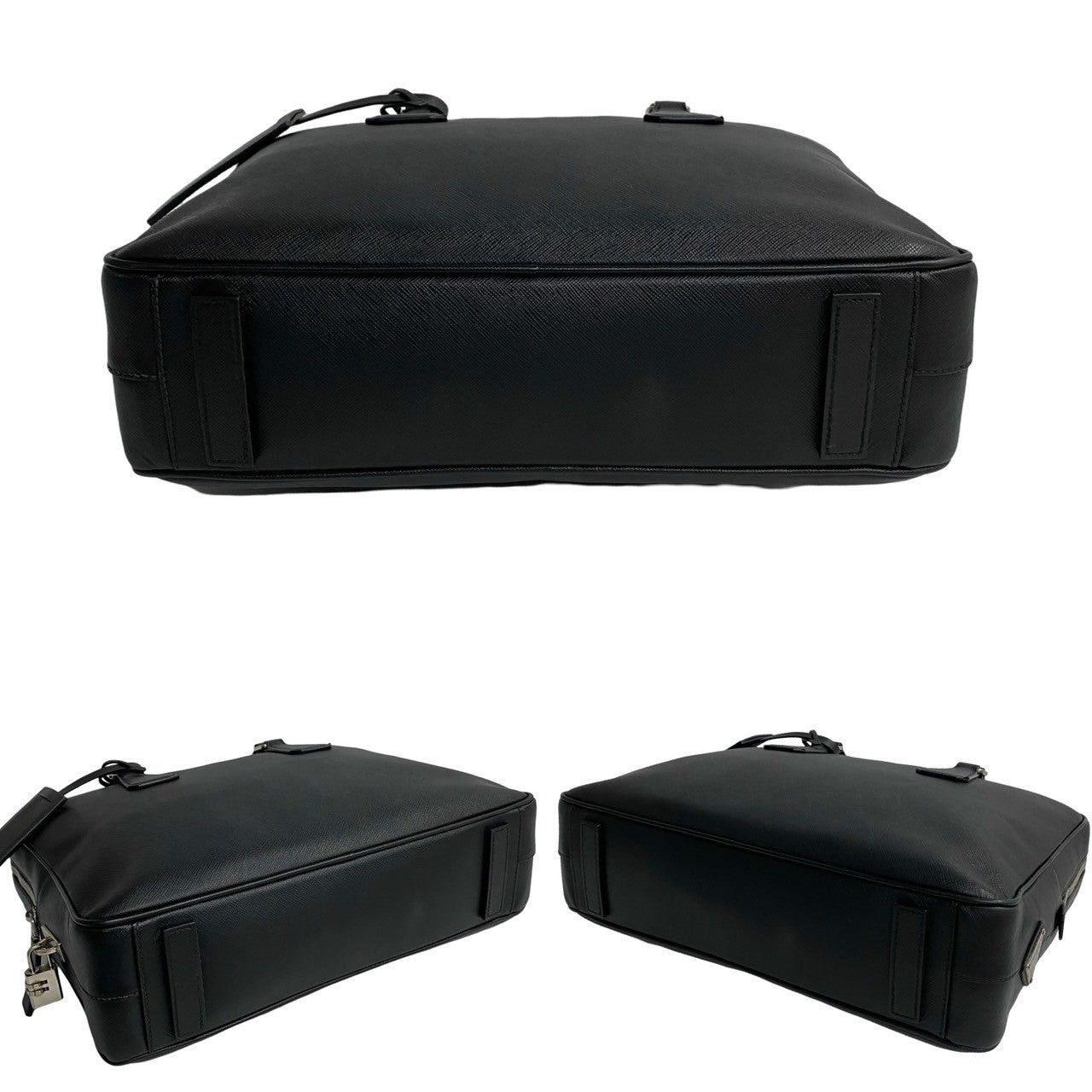 Prada Prada Handbag Black Leather Size ONE SIZE - 6 Thumbnail