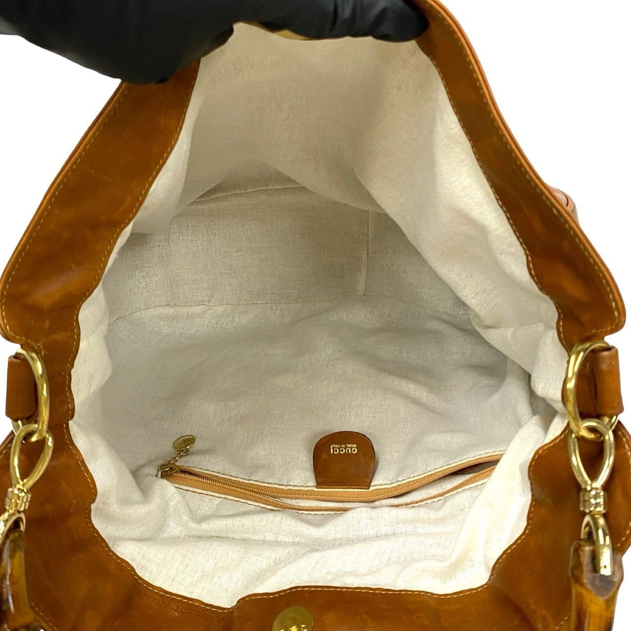Gucci Gucci Shoulder Bag Brown Leather Size ONE SIZE - 8 Thumbnail