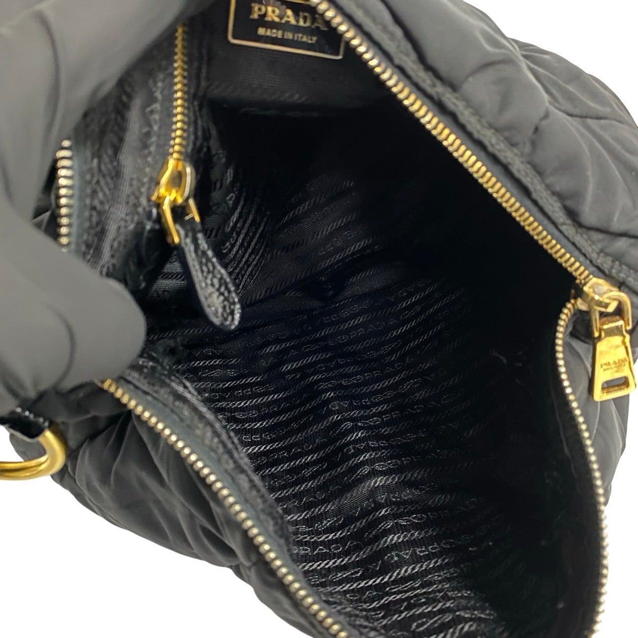 Prada Prada Handbag Black Leather Size ONE SIZE - 9 Thumbnail