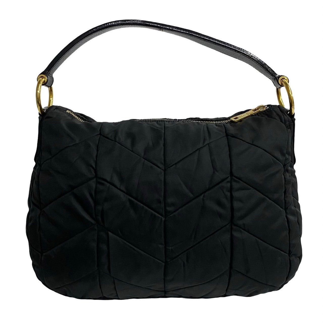 Prada Prada Handbag Black Leather Size ONE SIZE - 4 Thumbnail