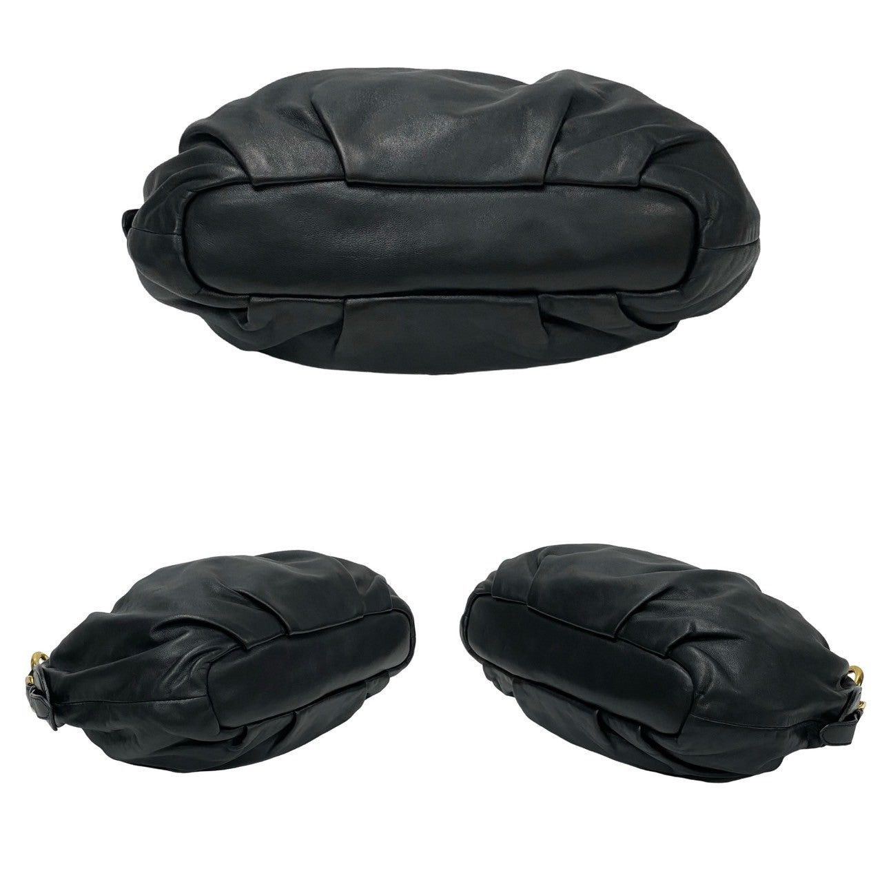 Prada Prada Shoulder Bag Black Leather Size ONE SIZE - 6 Thumbnail