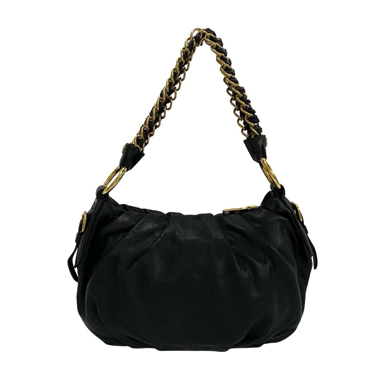 Prada Prada Shoulder Bag Black Leather Size ONE SIZE - 4 Thumbnail