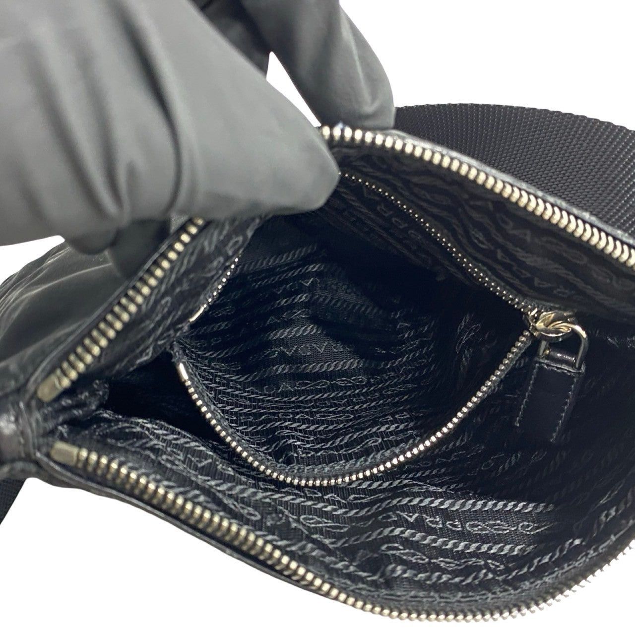 Prada Prada Shoulder Bag Black Nylon Size ONE SIZE - 9 Thumbnail