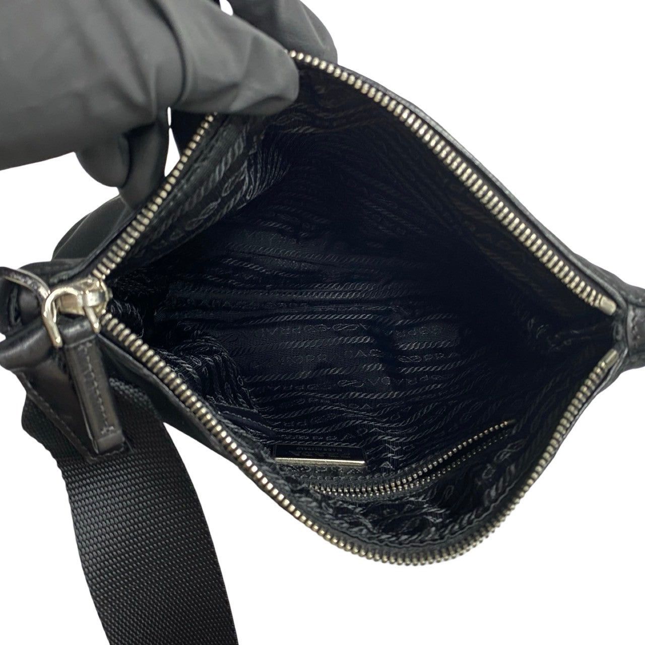 Prada Prada Shoulder Bag Black Nylon Size ONE SIZE - 8 Thumbnail
