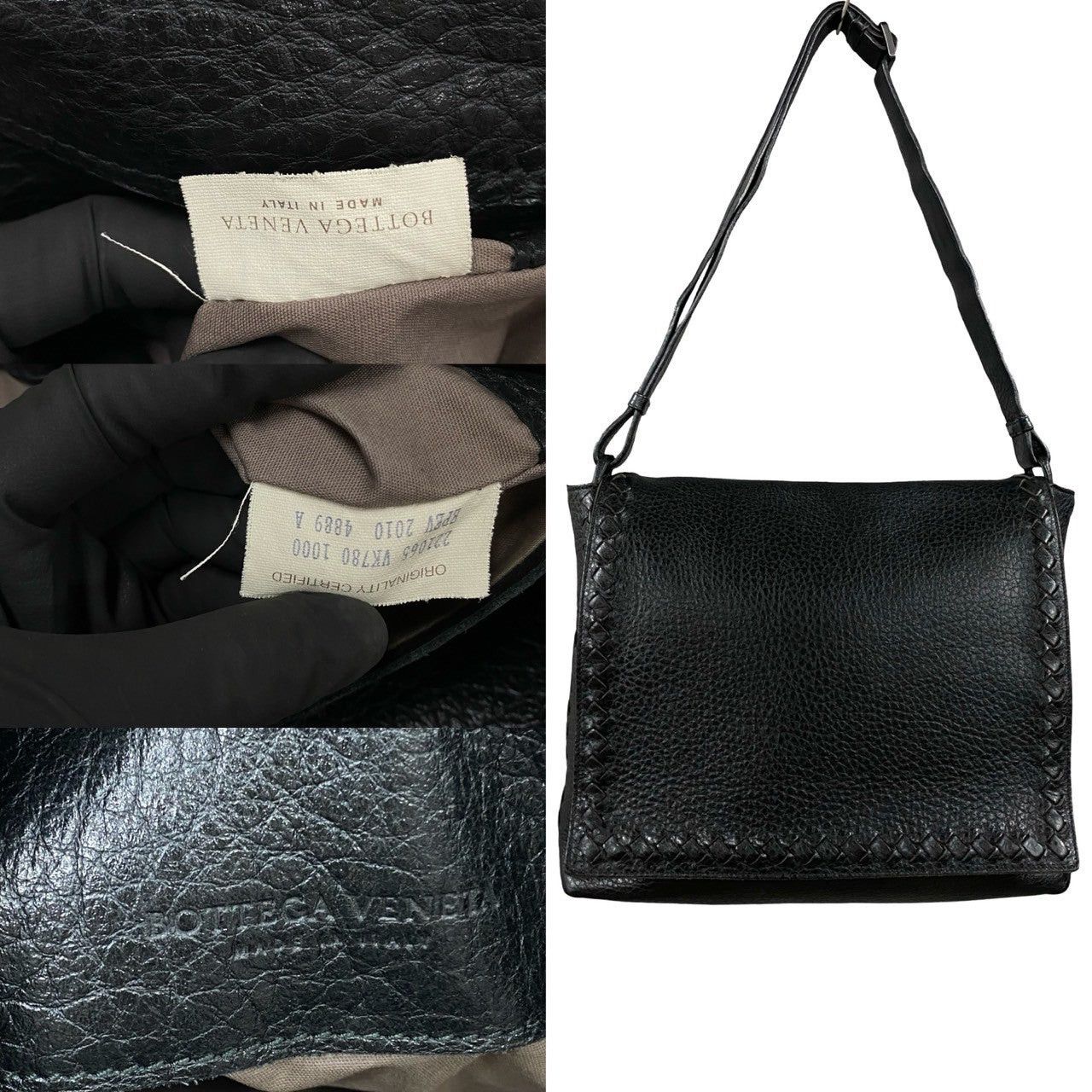 Bottega Veneta Bottega Veneta Shoulder Bag Black Leather Size ONE SIZE - 3 Thumbnail