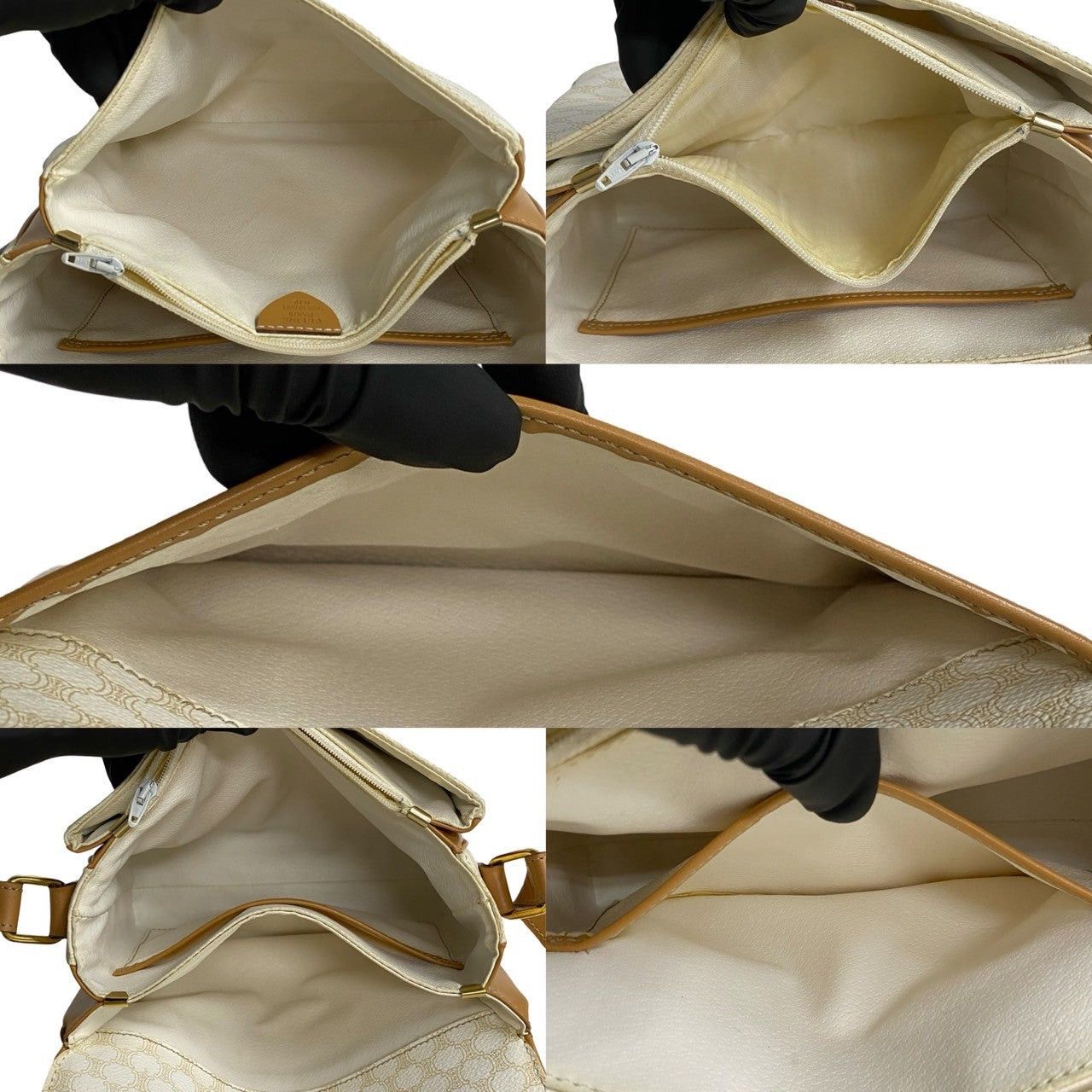 Celine Celine Shoulder Bag White Leather Size ONE SIZE - 9 Thumbnail