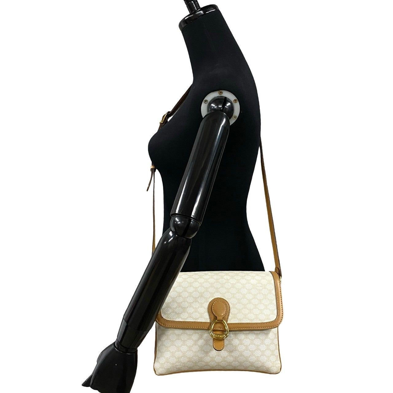 Celine Celine Shoulder Bag White Leather Size ONE SIZE - 2 Thumbnail
