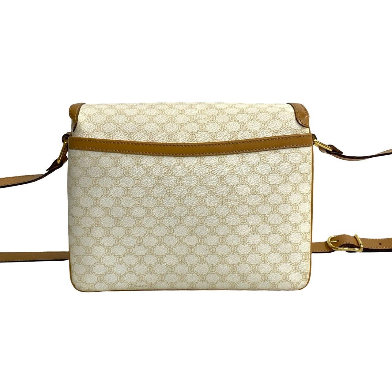 Celine Celine Shoulder Bag White Leather Size ONE SIZE - 4 Thumbnail