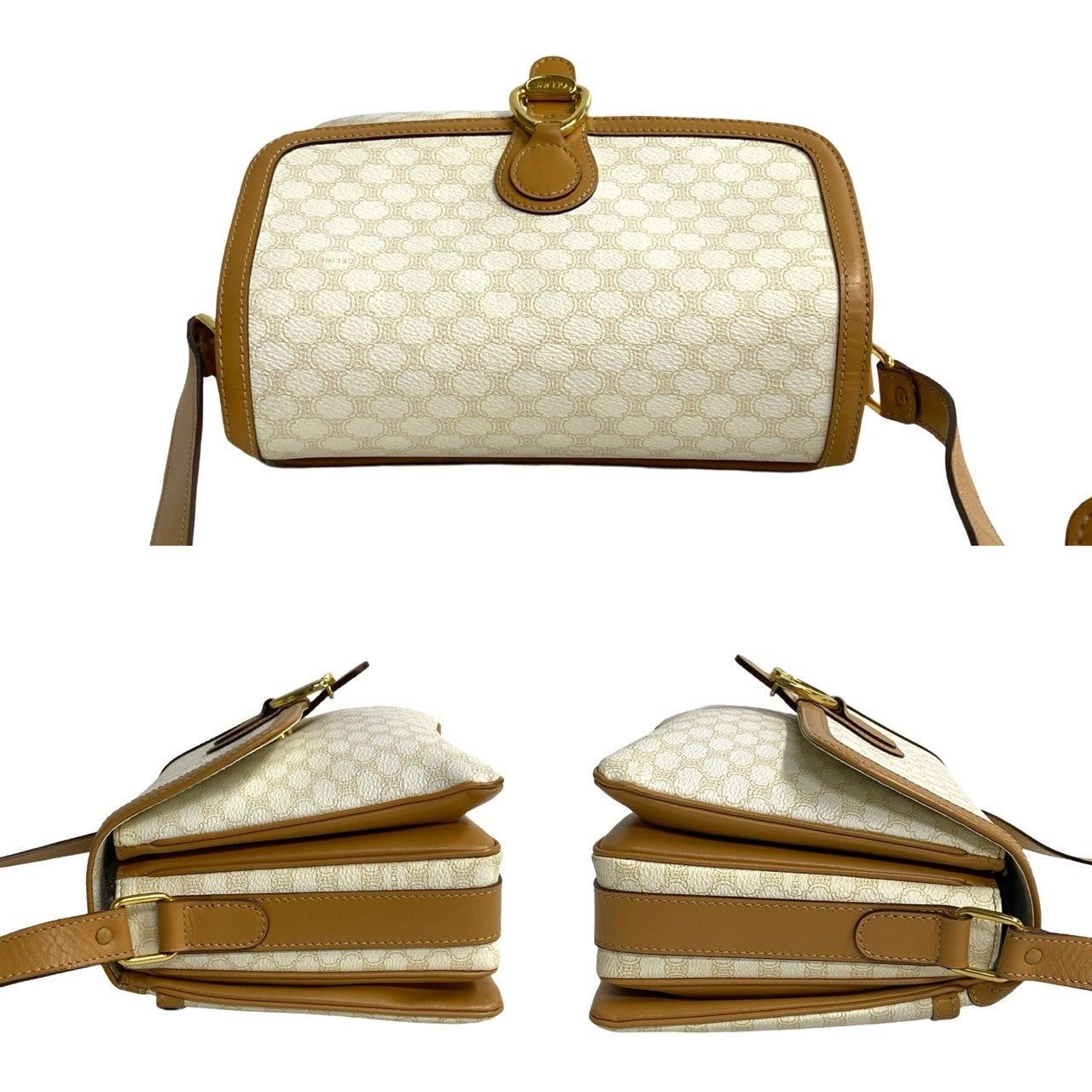 Celine Celine Shoulder Bag White Leather Size ONE SIZE - 5 Thumbnail