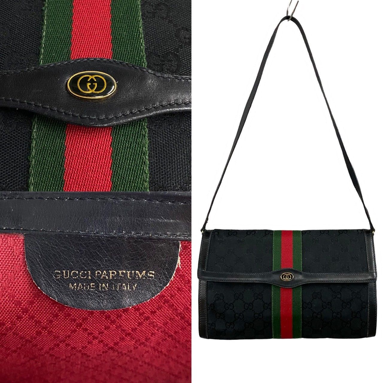 Gucci Gucci Shoulder Bag Black Leather Size ONE SIZE - 3 Thumbnail