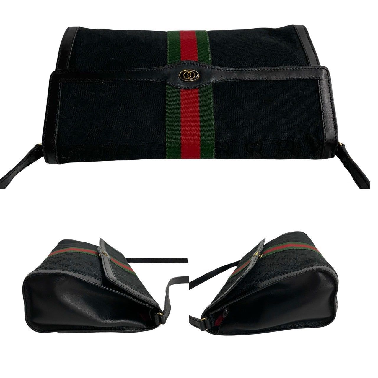 Gucci Gucci Shoulder Bag Black Leather Size ONE SIZE - 5 Thumbnail