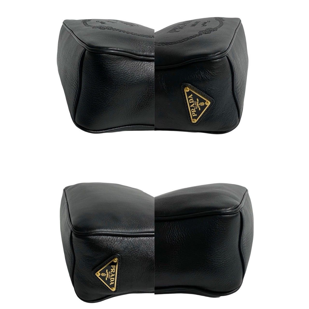 Prada Prada Shoulder Bag Black Leather Size ONE SIZE - 7 Thumbnail