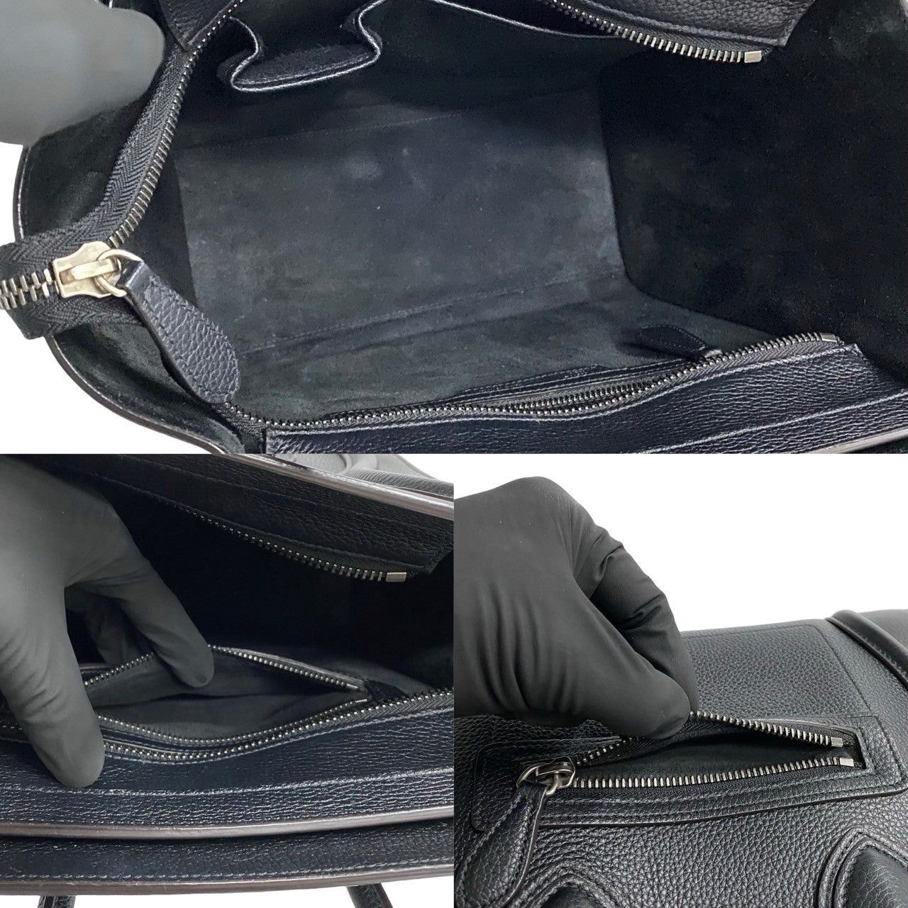 Celine Celine Handbag Black Leather Size ONE SIZE - 8 Thumbnail