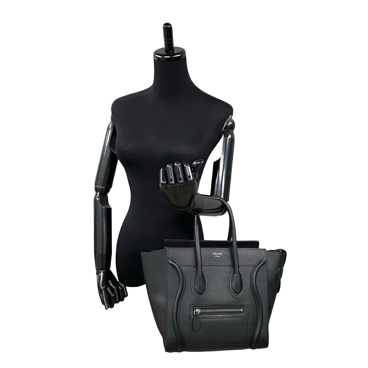 Celine Celine Handbag Black Leather Size ONE SIZE - 2 Thumbnail