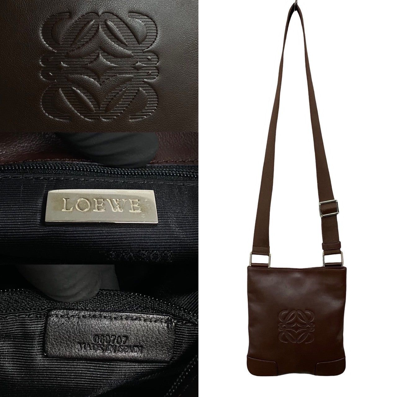 Loewe Loewe Shoulder Bag Brown Leather Size ONE SIZE - 3 Thumbnail