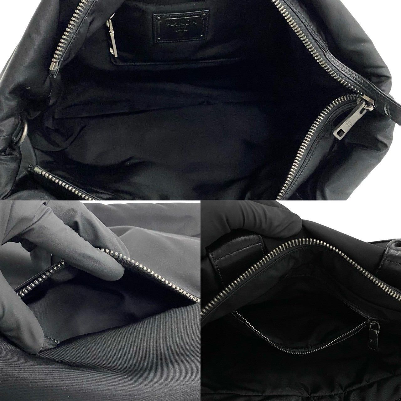 Prada Prada Shoulder Bag Black Nylon Size ONE SIZE - 6 Thumbnail