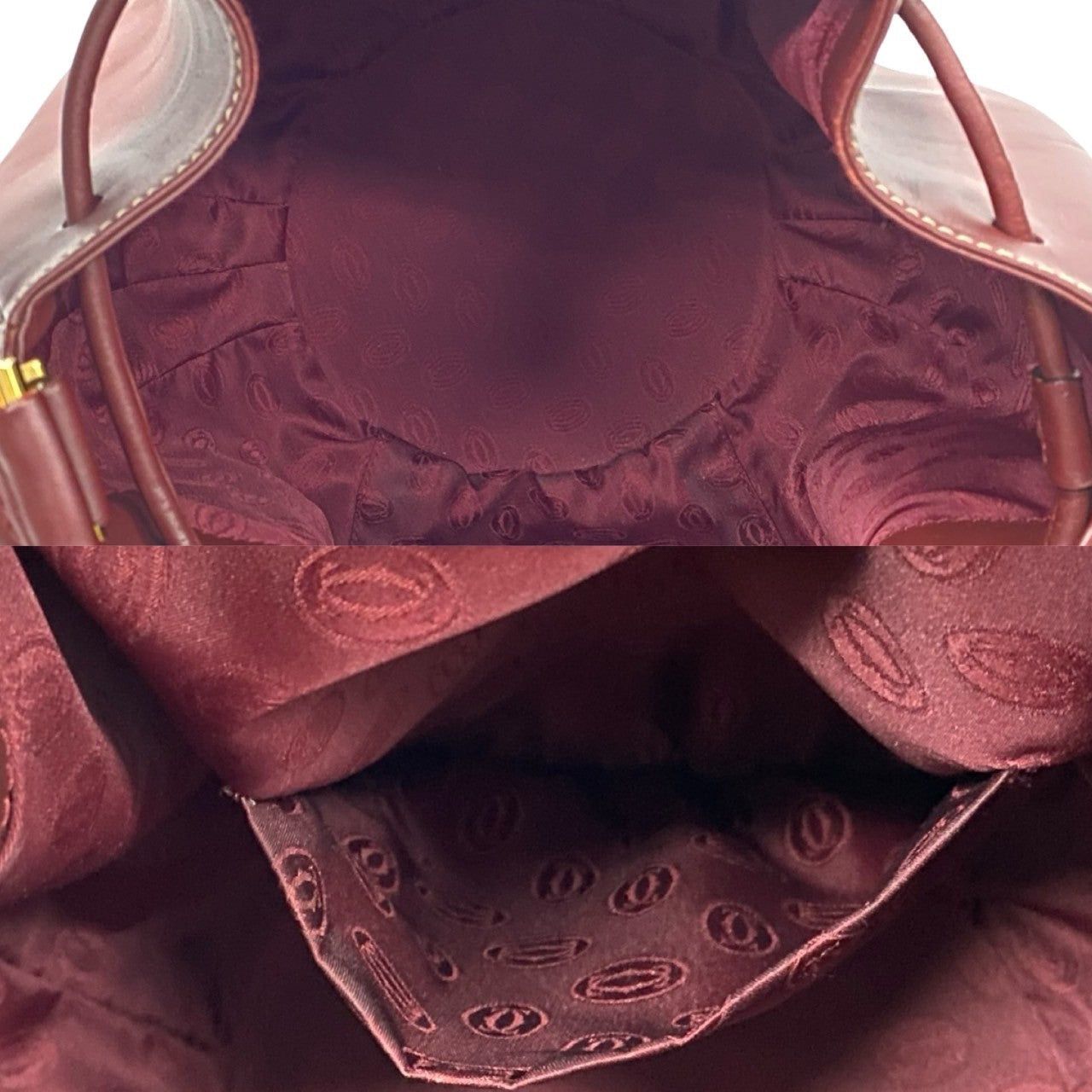 Cartier Cartier Shoulder Bag Bordeaux Leather Size ONE SIZE - 8 Thumbnail