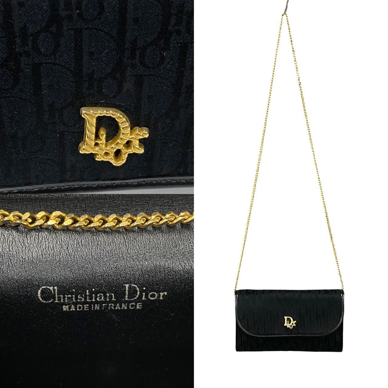Dior Dior Shoulder Bag Black Leather Size ONE SIZE - 3 Thumbnail