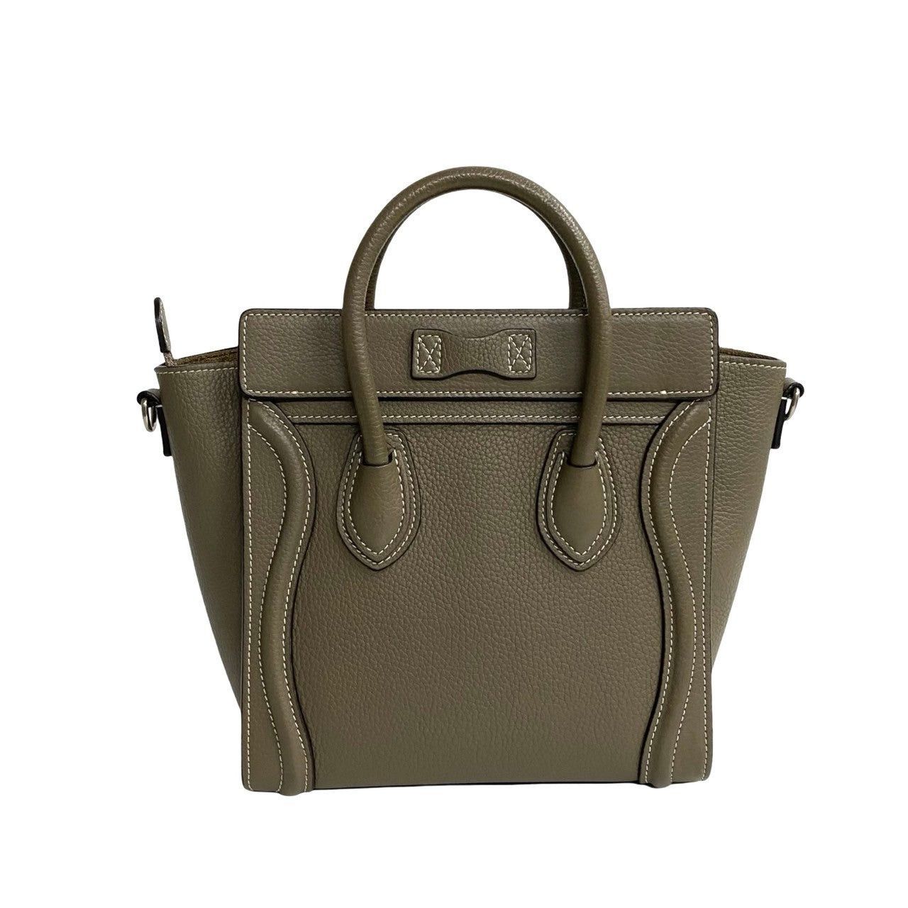 Celine Celine Shoulder Bag Beige Leather Size ONE SIZE - 4 Thumbnail