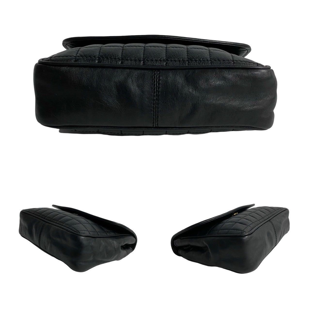Celine Celine Shoulder Bag Black Leather Size ONE SIZE - 6 Thumbnail