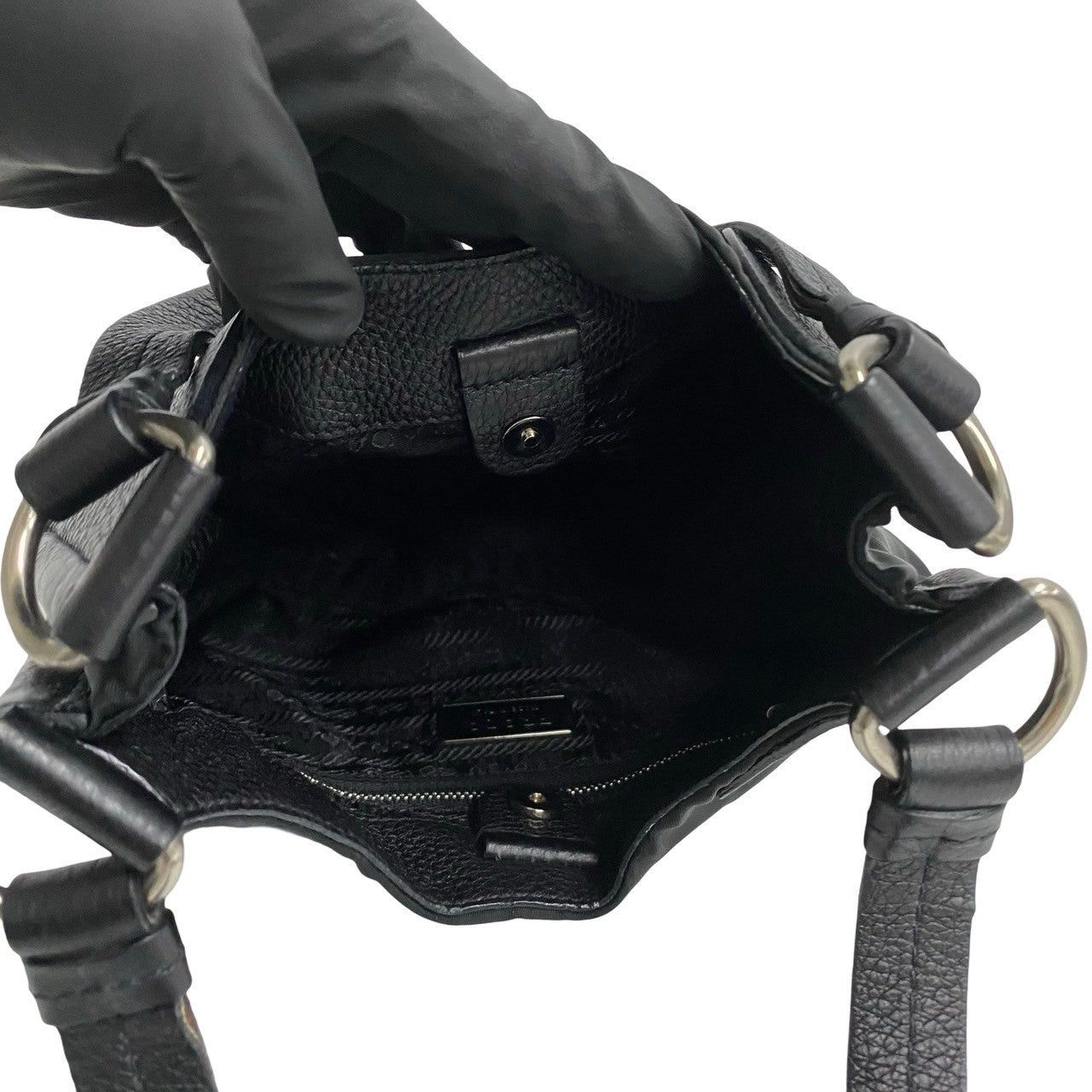 Prada Prada Handbag Black Nylon Size ONE SIZE - 8 Thumbnail