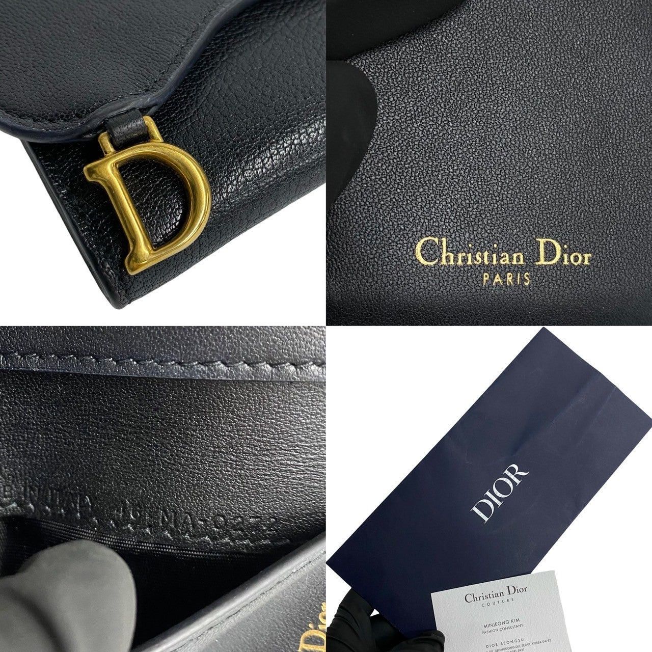 Dior Dior Wallet Black Leather Size ONE SIZE - 2 Thumbnail