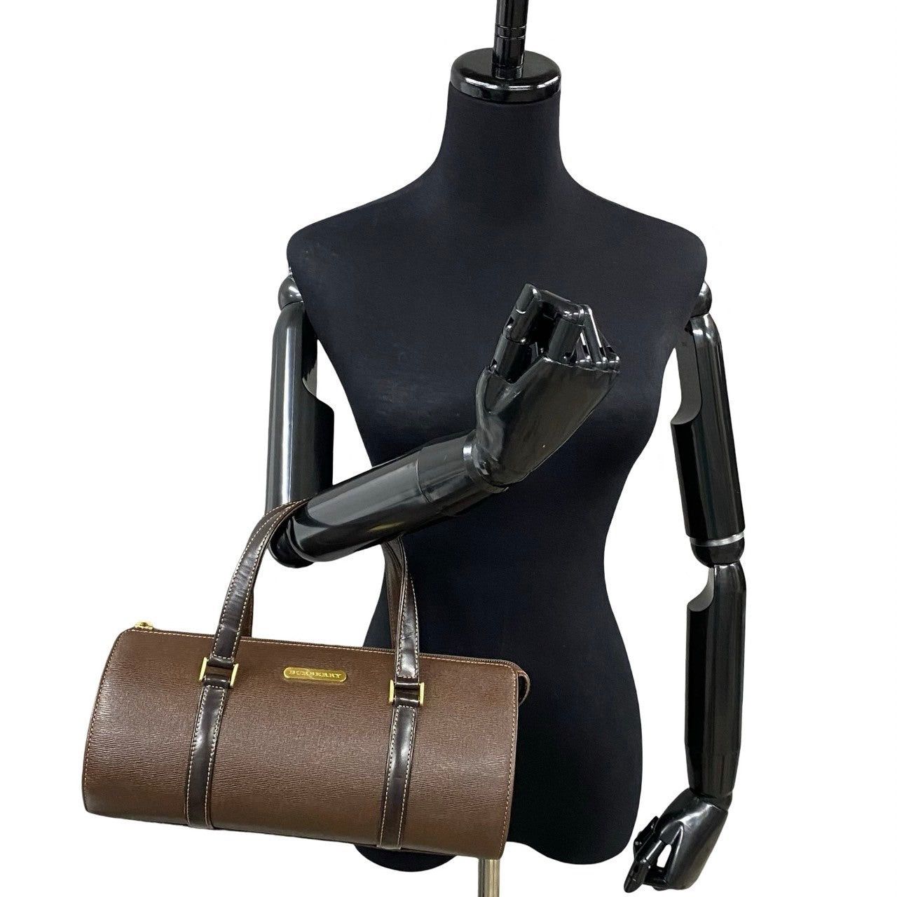Burberry Burberry Handbag Brown Leather Size ONE SIZE - 2 Thumbnail