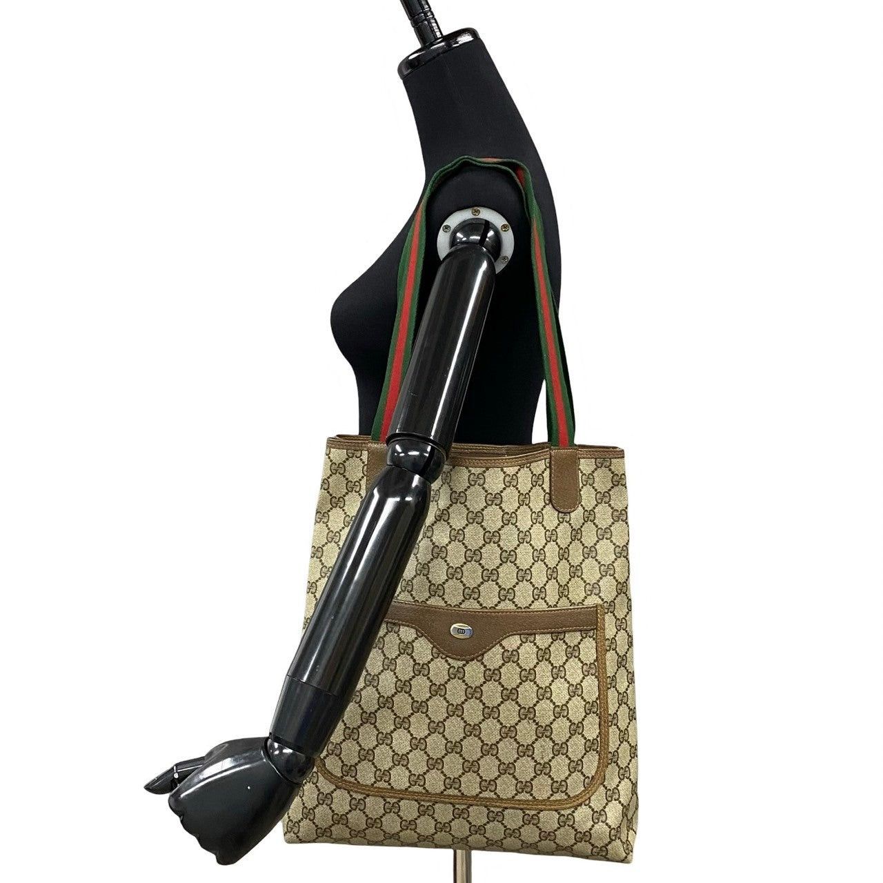 Gucci Gucci Tote Bag Brown PVC Size ONE SIZE - 2 Thumbnail