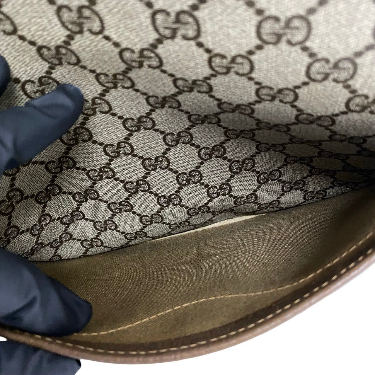 Gucci Gucci Tote Bag Brown PVC Size ONE SIZE - 8 Thumbnail