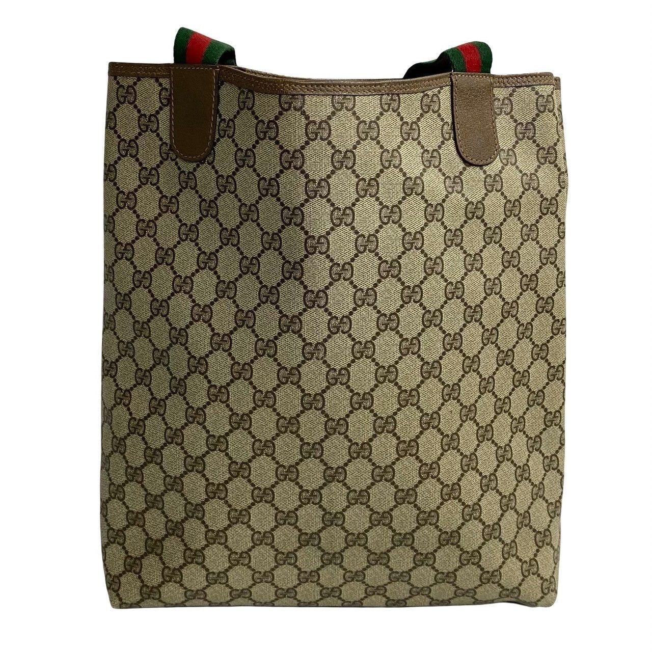 Gucci Gucci Tote Bag Brown PVC Size ONE SIZE - 4 Thumbnail