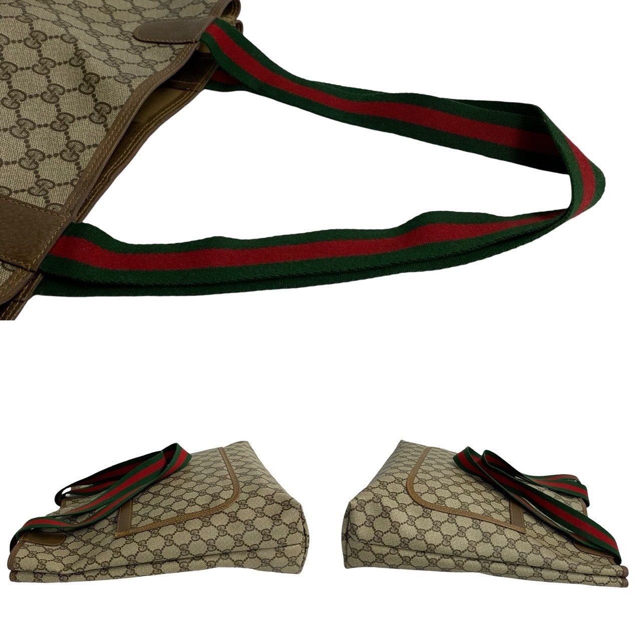 Gucci Gucci Tote Bag Brown PVC Size ONE SIZE - 5 Thumbnail