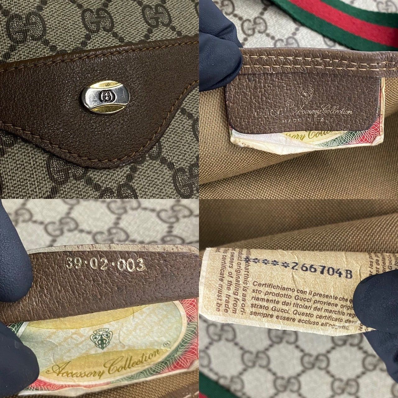 Gucci Gucci Tote Bag Brown PVC Size ONE SIZE - 3 Thumbnail