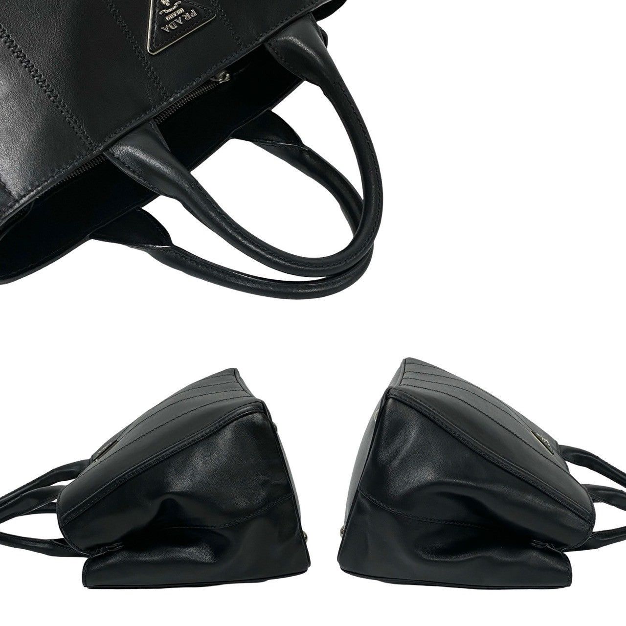 Prada Prada Shoulder Bag Black Leather Size ONE SIZE - 5 Thumbnail