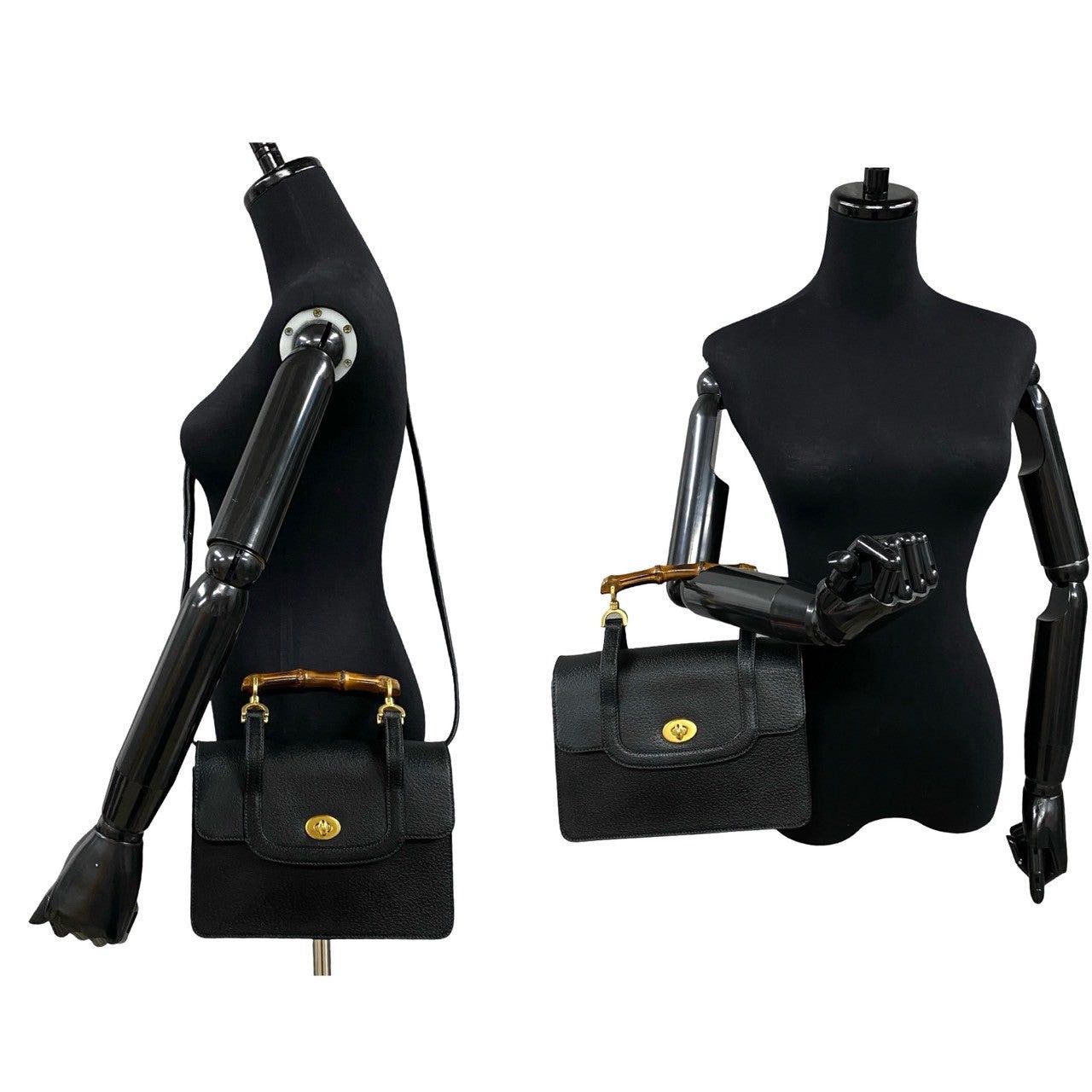 Gucci Gucci Shoulder Bag Black Leather Size ONE SIZE - 2 Thumbnail