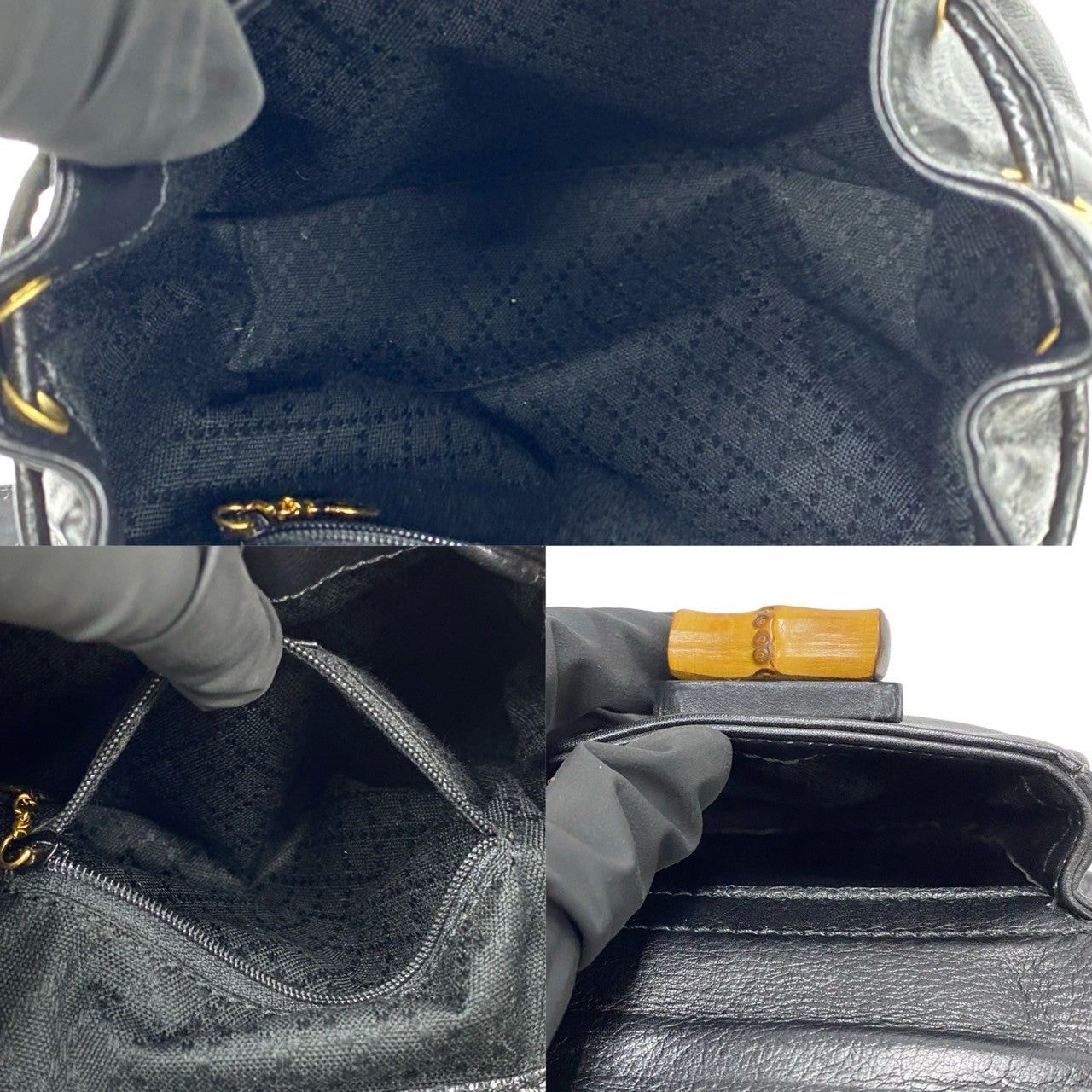 Gucci Gucci Backpack Black Leather Size ONE SIZE - 8 Thumbnail