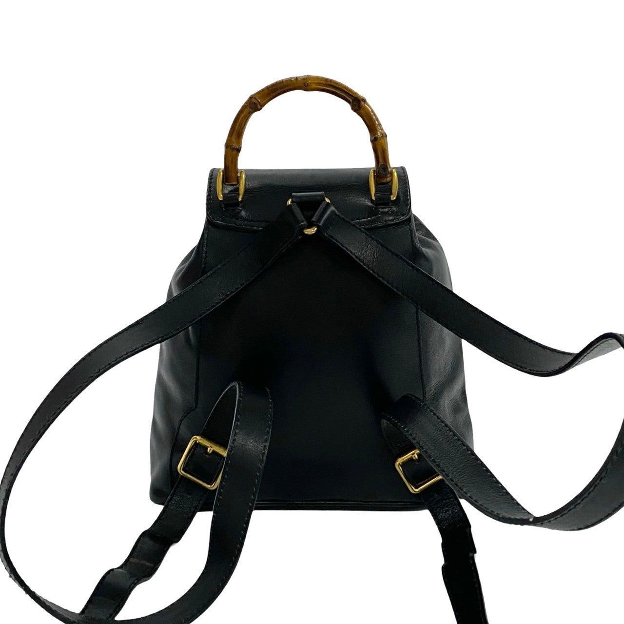 Gucci Gucci Backpack Black Leather Size ONE SIZE - 4 Thumbnail