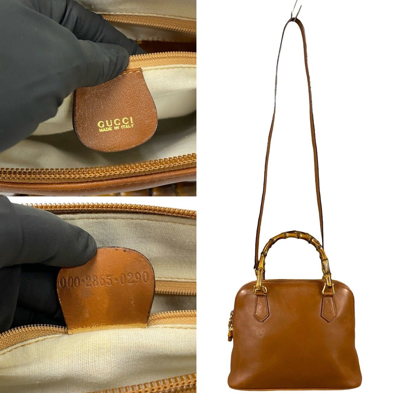 Gucci Gucci Shoulder Bag Brown Leather Size ONE SIZE - 3 Thumbnail
