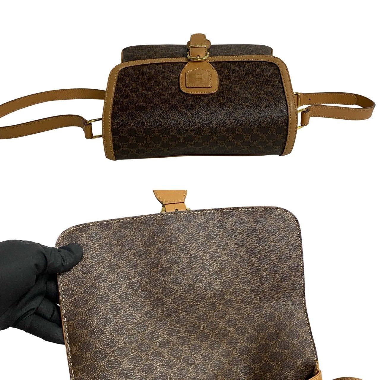Celine Celine Shoulder Bag Brown Leather Size ONE SIZE - 8 Thumbnail