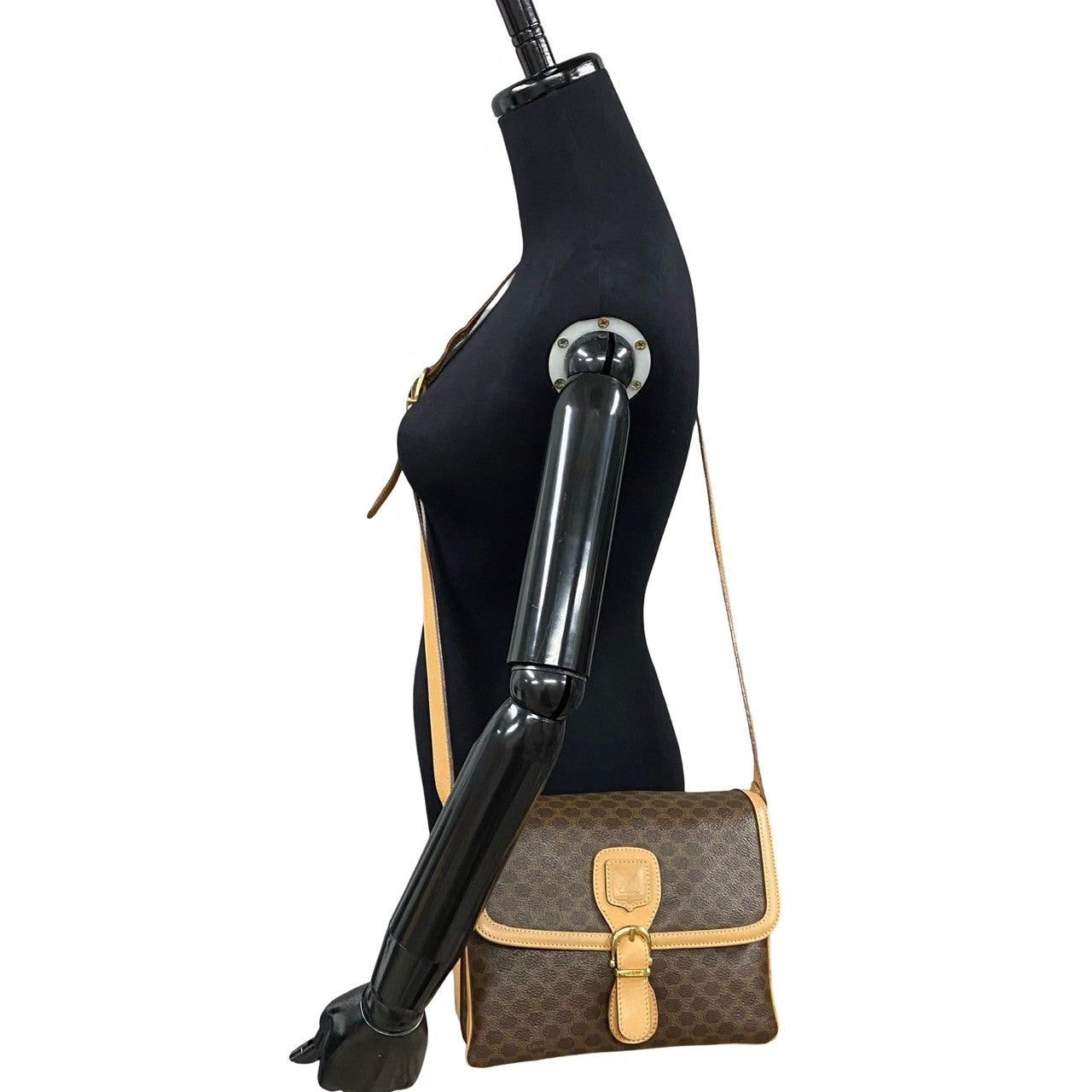 Celine Celine Shoulder Bag Brown Leather Size ONE SIZE - 2 Thumbnail