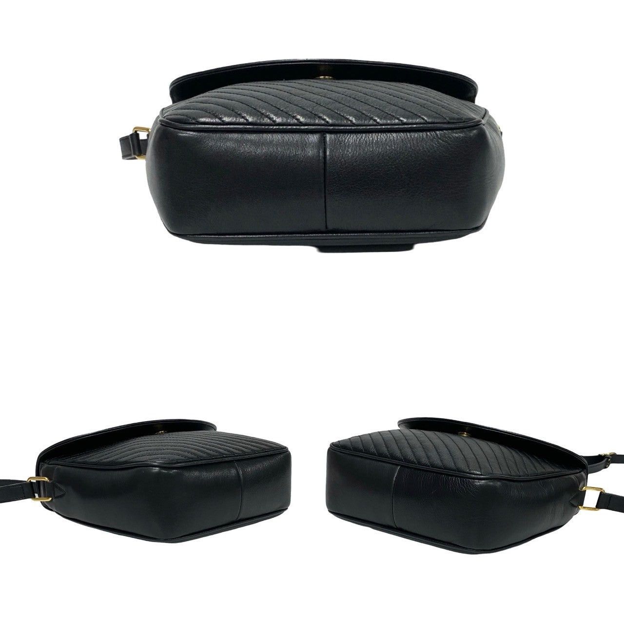 Celine Celine Shoulder Bag Black Leather Size ONE SIZE - 6 Thumbnail