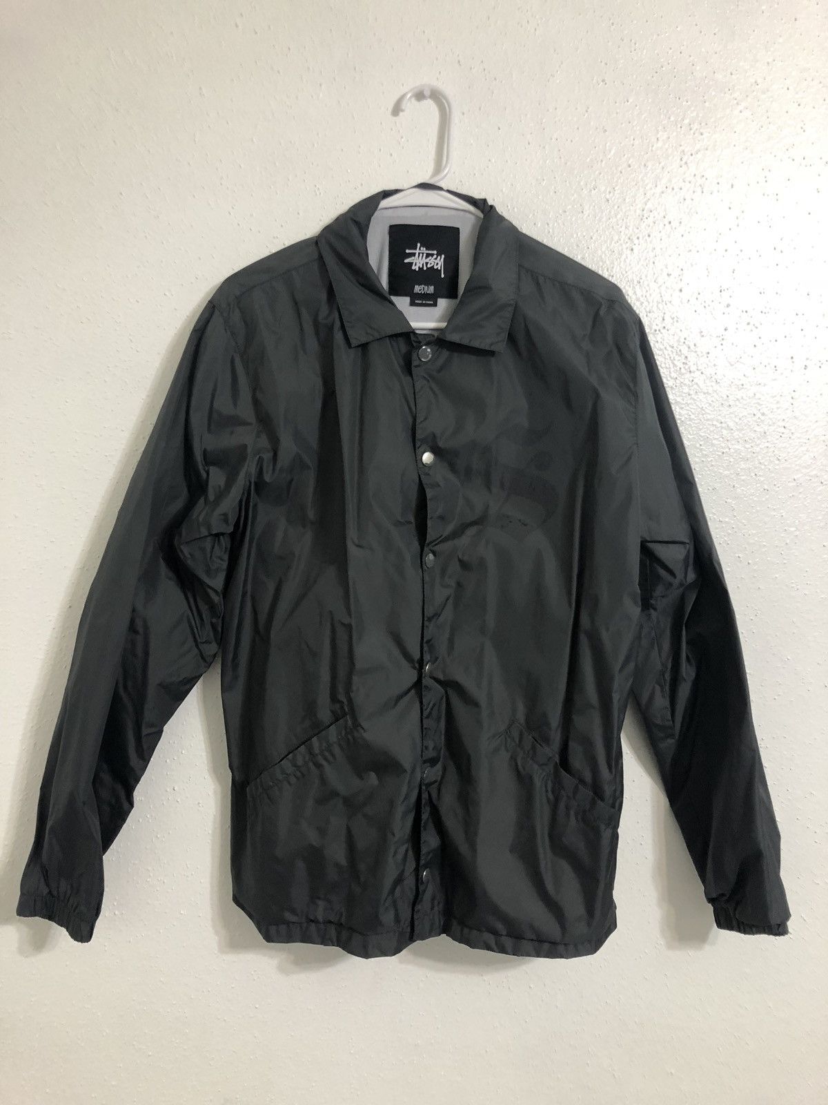 Stussy black stussy jacket | Grailed