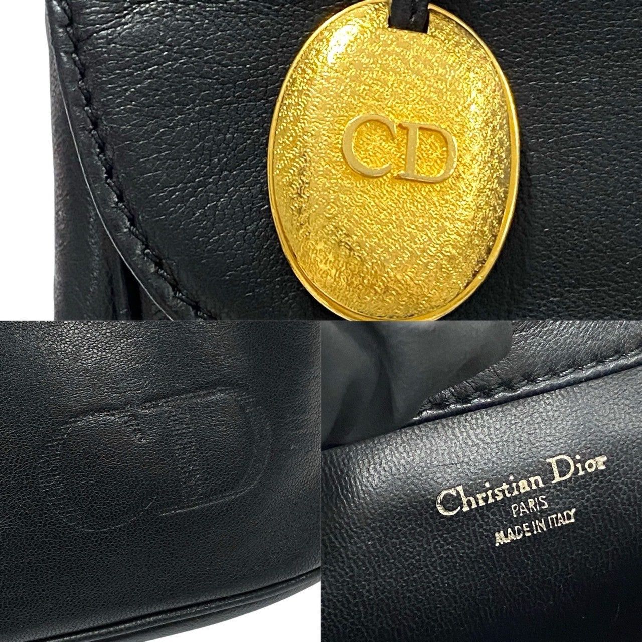 Dior Dior Handbag Black Leather Size ONE SIZE - 3 Thumbnail