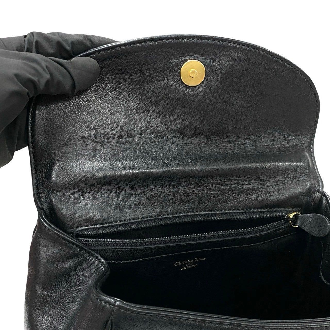 Dior Dior Handbag Black Leather Size ONE SIZE - 8 Thumbnail