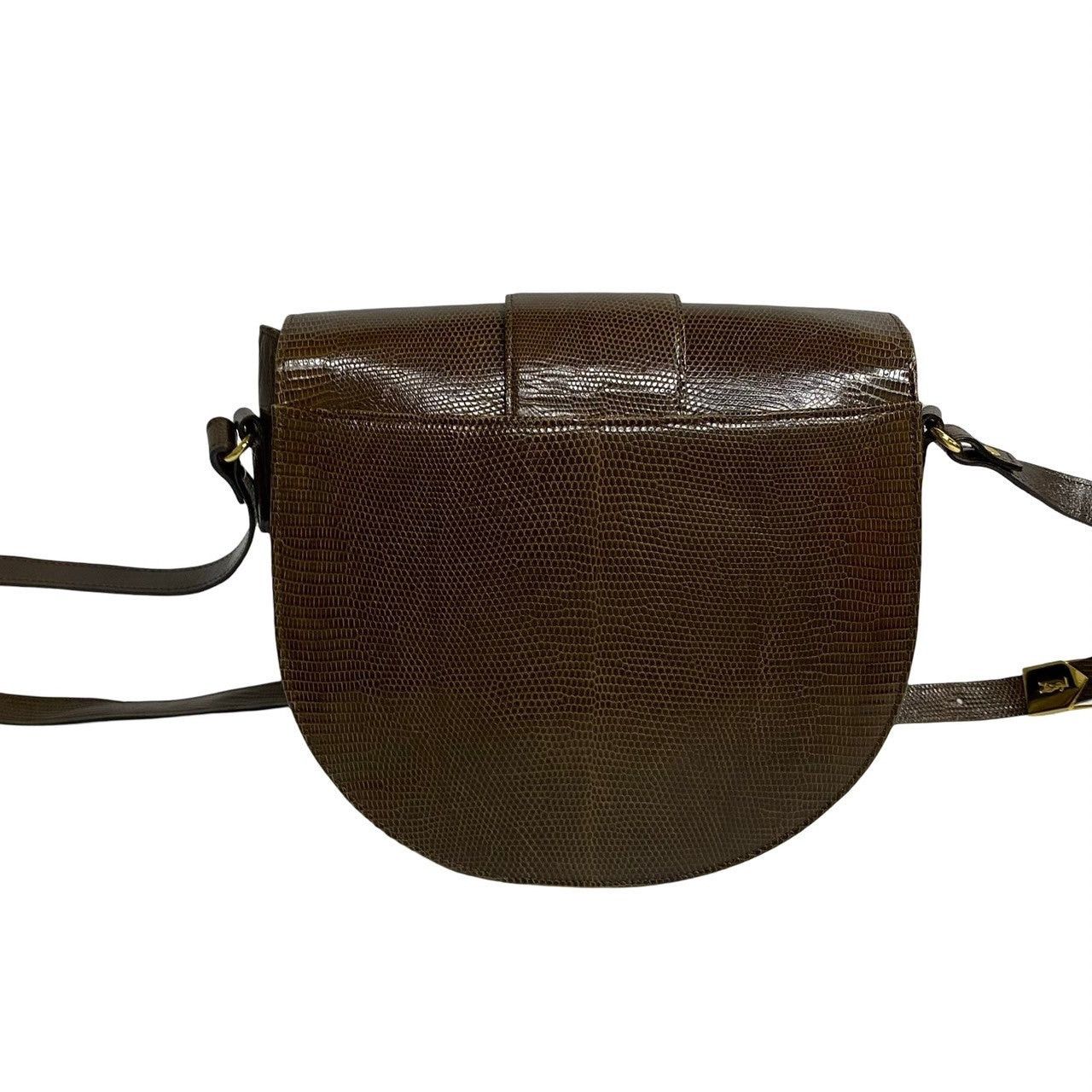 Yves Saint Laurent Yves Saint Laurent Shoulder Bag Brown Leather Size ONE SIZE - 4 Thumbnail