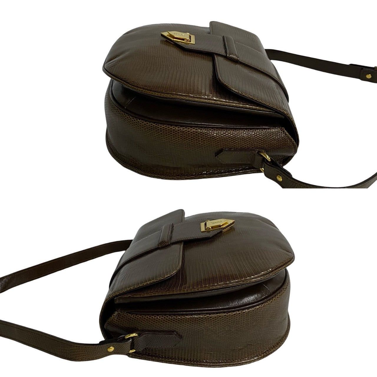 Yves Saint Laurent Yves Saint Laurent Shoulder Bag Brown Leather Size ONE SIZE - 5 Thumbnail