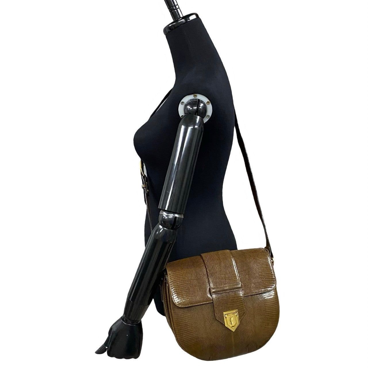 Yves Saint Laurent Yves Saint Laurent Shoulder Bag Brown Leather Size ONE SIZE - 2 Thumbnail