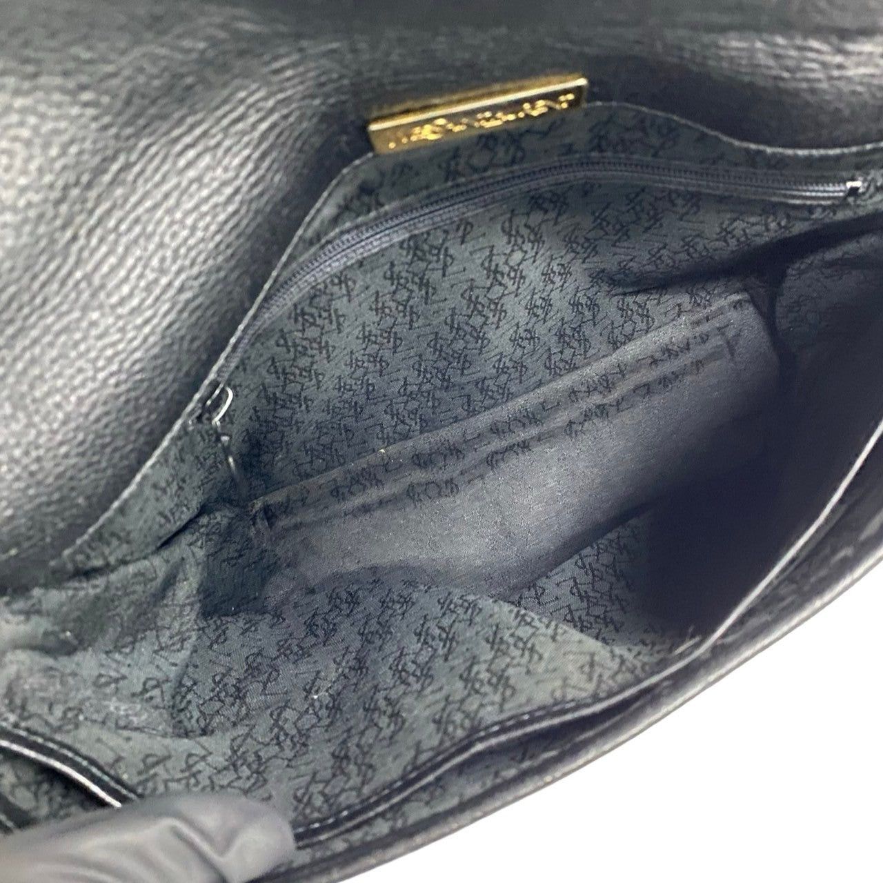 Yves Saint Laurent Yves Saint Laurent Shoulder Bag Black Leather Size ONE SIZE - 8 Thumbnail