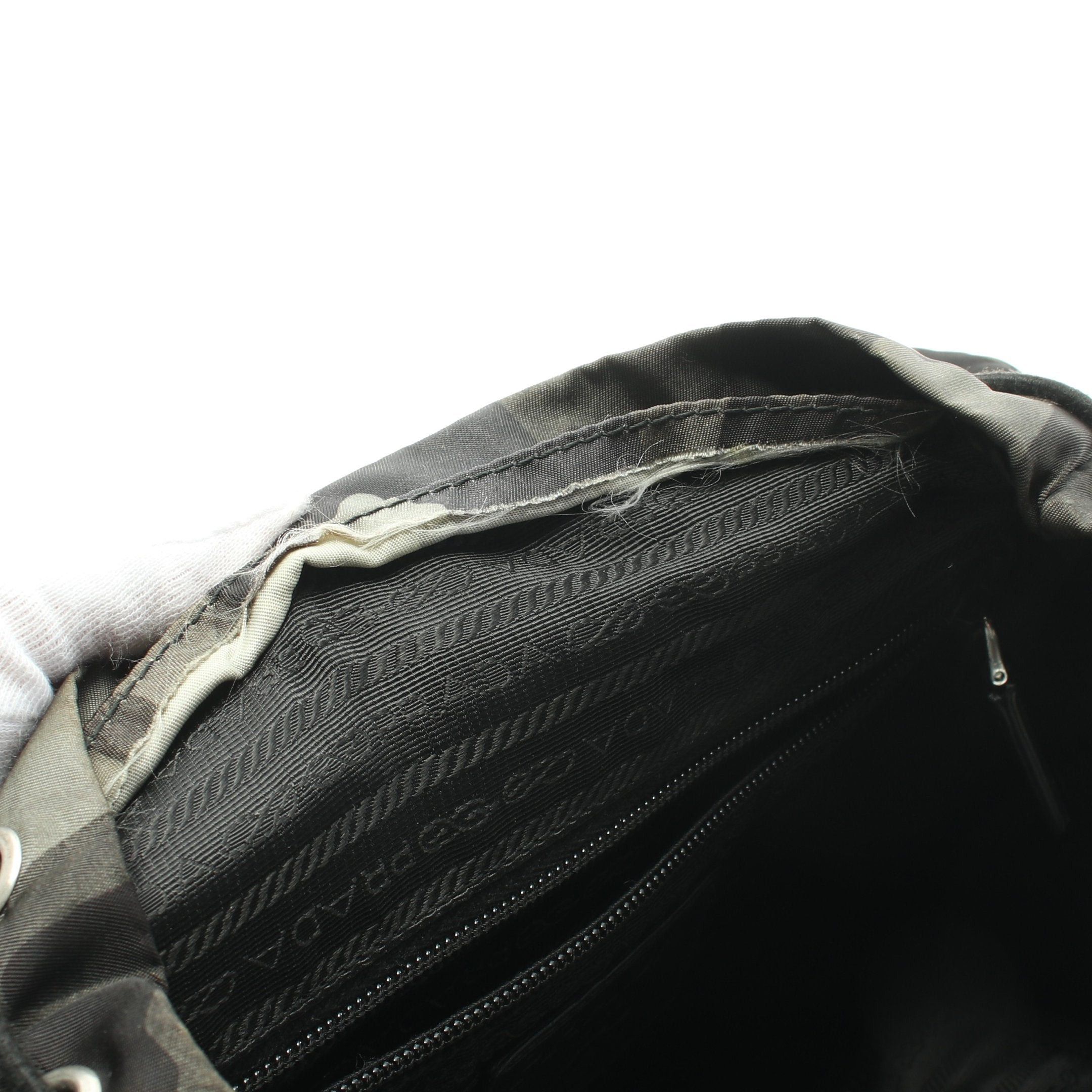 Prada Prada Tessuto Camoufl Backpack Rucksack Camouflage Nylon Gray Green Multicolor Size ONE SIZE - 9 Thumbnail